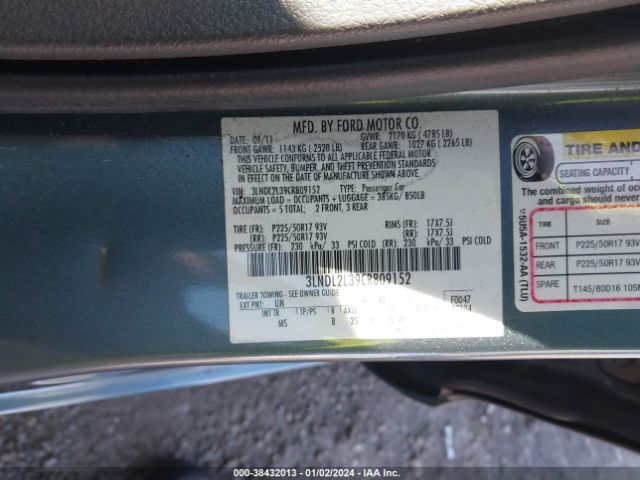 Photo 8 VIN: 3LNDL2L39CR809152 - LINCOLN MKZ HYBRID 