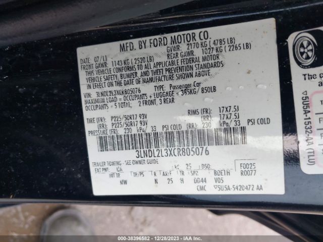 Photo 8 VIN: 3LNDL2L3XCR805076 - LINCOLN MKZ HYBRID 