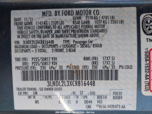 Photo 8 VIN: 3LNDL2L3XCR816448 - LINCOLN MKZ HYBRID 