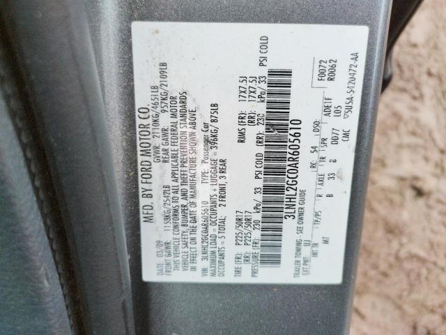 Photo 9 VIN: 3LNHL2GC0AR605610 - LINCOLN MKZ 