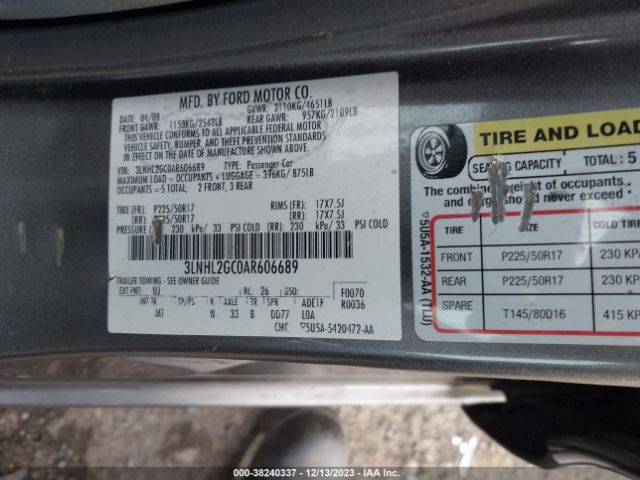 Photo 8 VIN: 3LNHL2GC0AR606689 - LINCOLN MKZ 