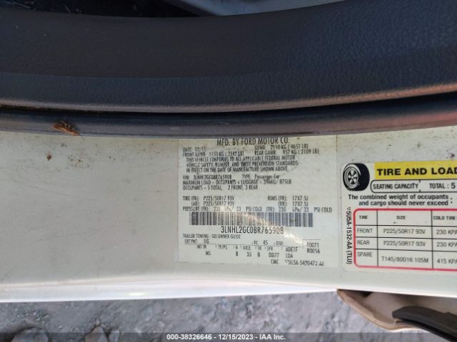 Photo 8 VIN: 3LNHL2GC0BR765908 - LINCOLN MKZ 