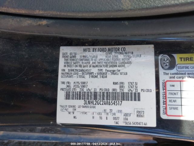 Photo 8 VIN: 3LNHL2GC2AR654517 - LINCOLN MKZ 