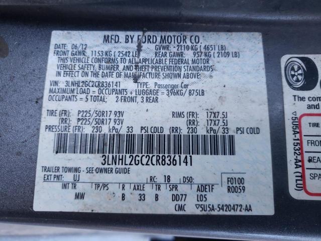 Photo 12 VIN: 3LNHL2GC2CR836141 - LINCOLN MKZ 