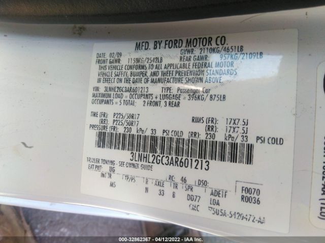 Photo 8 VIN: 3LNHL2GC3AR601213 - LINCOLN MKZ 