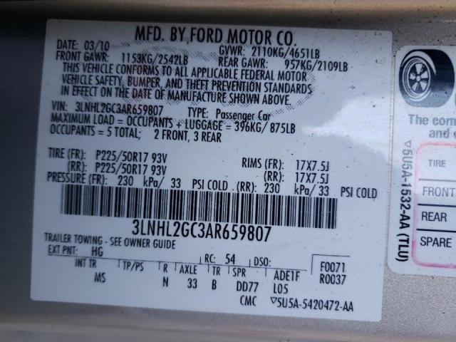 Photo 9 VIN: 3LNHL2GC3AR659807 - LINCOLN MKZ 