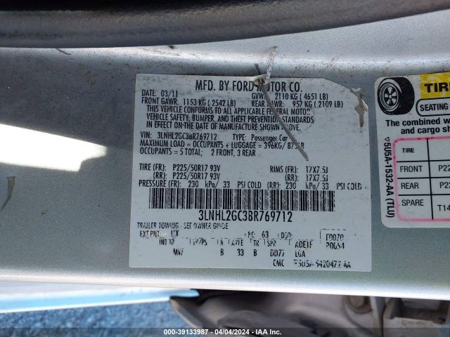 Photo 8 VIN: 3LNHL2GC3BR769712 - LINCOLN MKZ 