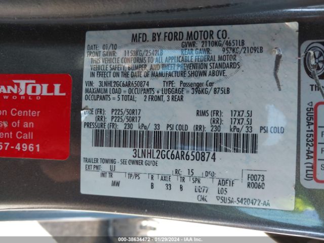 Photo 8 VIN: 3LNHL2GC6AR650874 - LINCOLN MKZ 