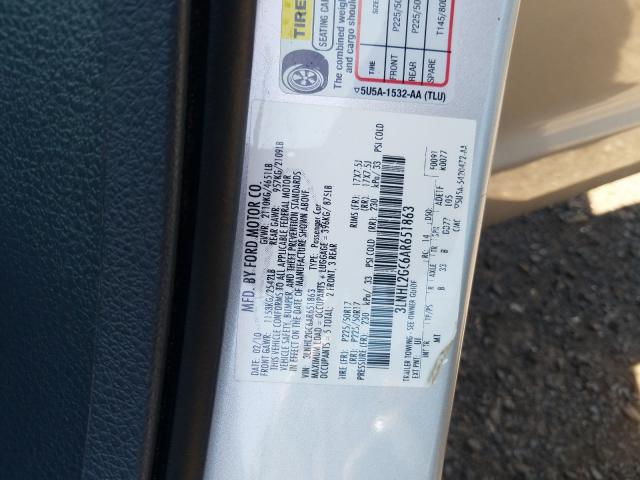 Photo 9 VIN: 3LNHL2GC6AR651863 - LINCOLN MKZ 