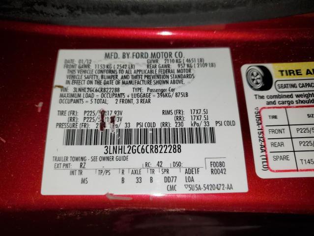 Photo 11 VIN: 3LNHL2GC6CR822288 - LINCOLN MKZ 