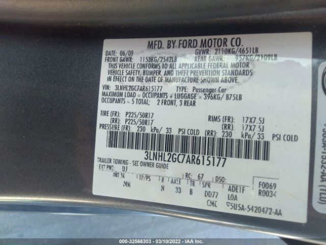 Photo 8 VIN: 3LNHL2GC7AR615177 - LINCOLN MKZ 