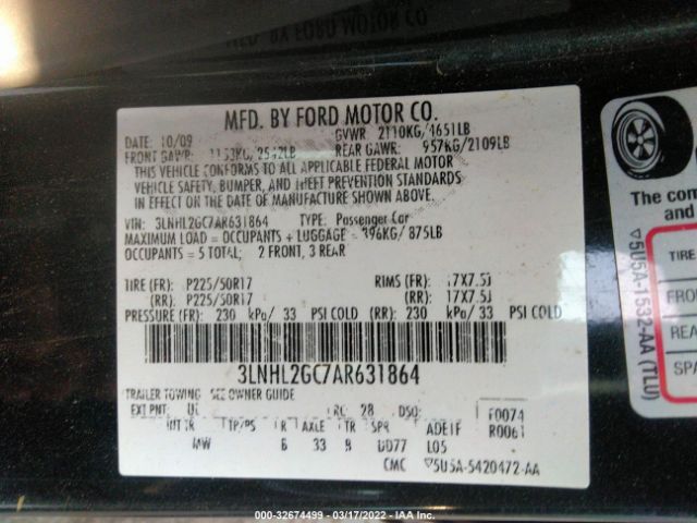 Photo 8 VIN: 3LNHL2GC7AR631864 - LINCOLN MKZ 