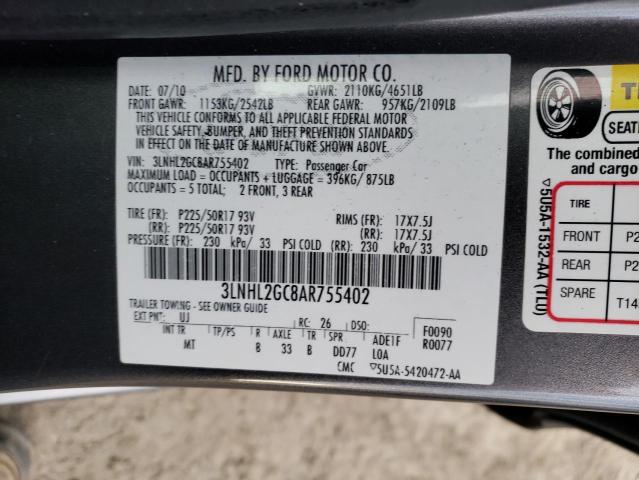 Photo 11 VIN: 3LNHL2GC8AR755402 - LINCOLN MKZ 