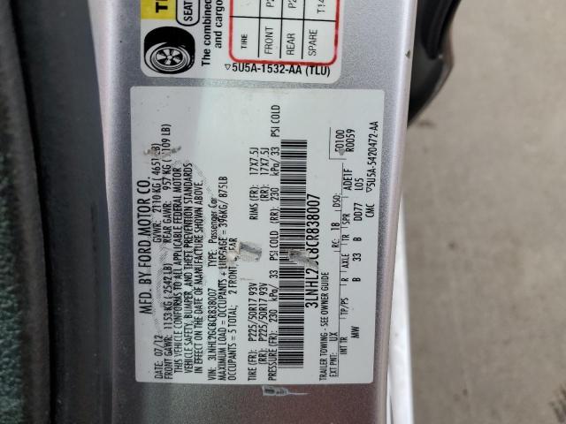 Photo 12 VIN: 3LNHL2GC8CR838007 - LINCOLN MKZ 