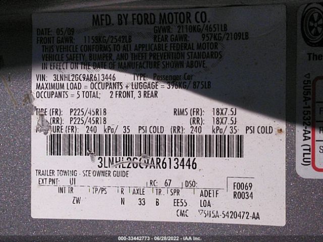 Photo 8 VIN: 3LNHL2GC9AR613446 - LINCOLN MKZ 