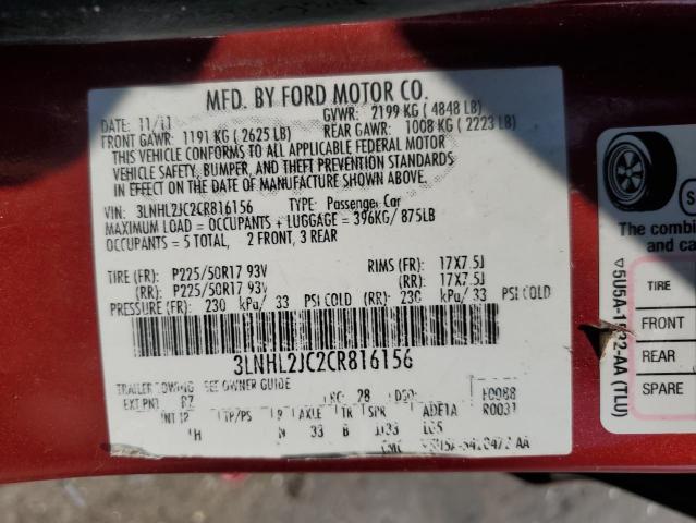 Photo 11 VIN: 3LNHL2JC2CR816156 - LINCOLN MKZ 