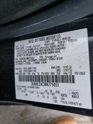 Photo 9 VIN: 3LNHL2JC3BR775051 - LINCOLN MKZ 