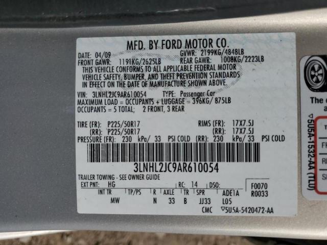 Photo 9 VIN: 3LNHL2JC9AR610054 - LINCOLN MKZ 