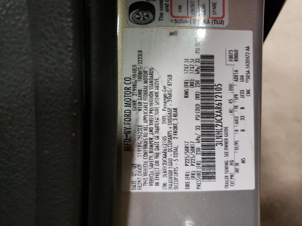 Photo 11 VIN: 3LNHL2JCXAR612105 - LINCOLN MKZ 