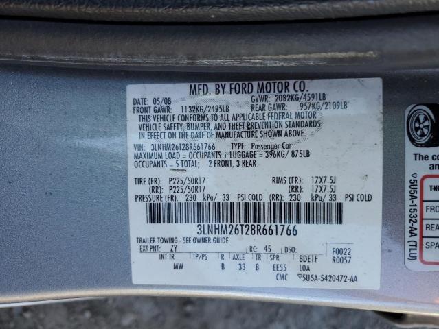 Photo 11 VIN: 3LNHM26T28R661766 - LINCOLN MKZ 