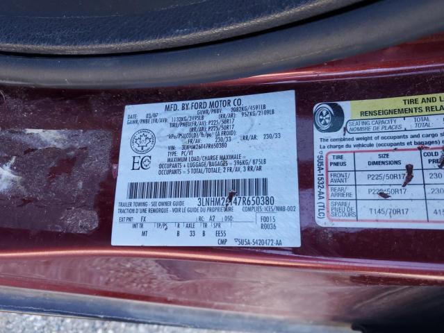 Photo 11 VIN: 3LNHM26T47R650380 - LINCOLN MKZ 