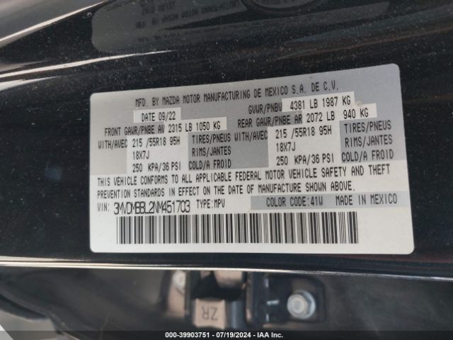 Photo 8 VIN: 3MVDMBBL2NM451703 - MAZDA CX-30 