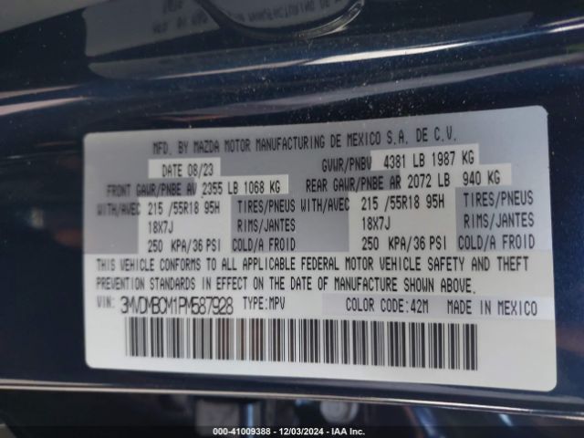 Photo 8 VIN: 3MVDMBCM1PM587928 - MAZDA CX-30 