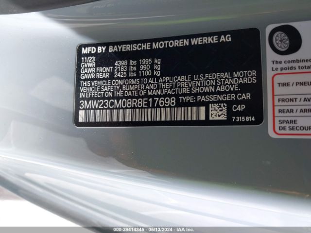 Photo 8 VIN: 3MW23CM08R8E17698 - BMW 230 