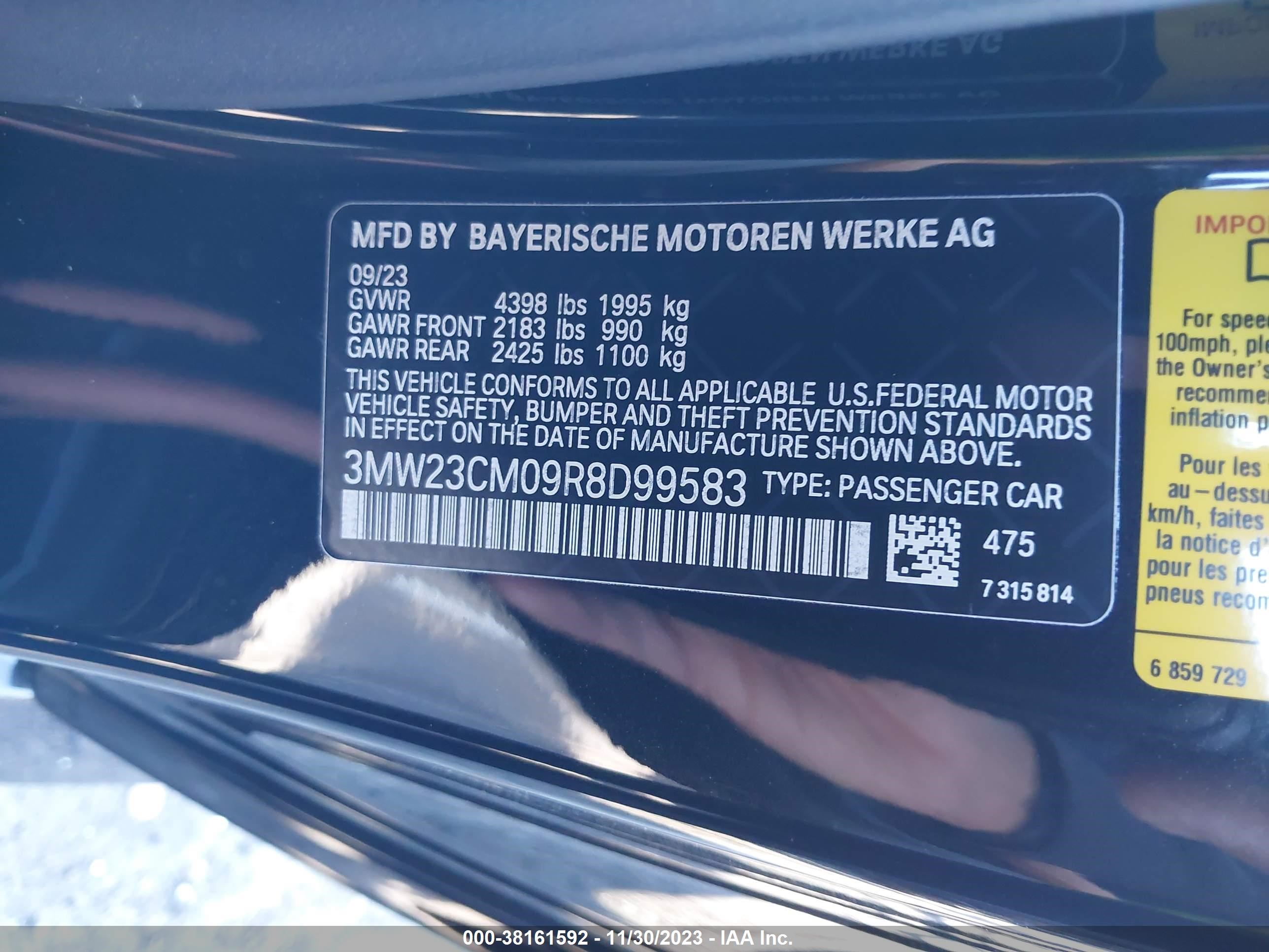 Photo 8 VIN: 3MW23CM09R8D99583 - BMW 2ER 