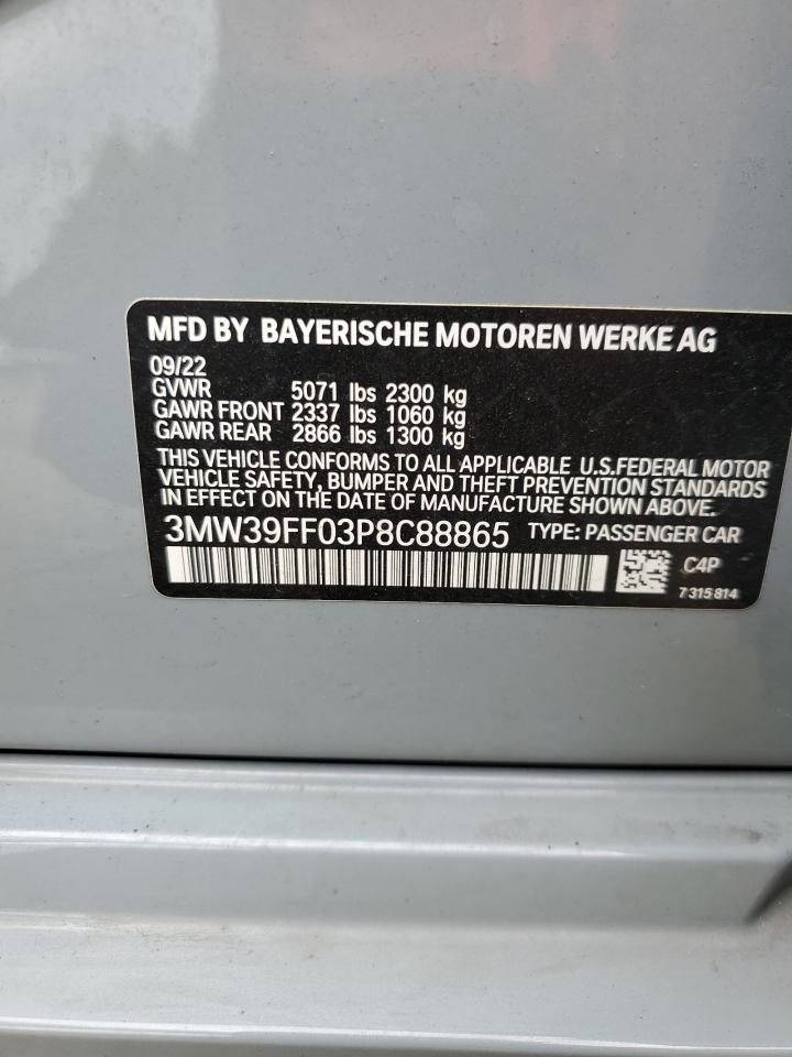 Photo 11 VIN: 3MW39FF03P8C88865 - BMW 3ER 