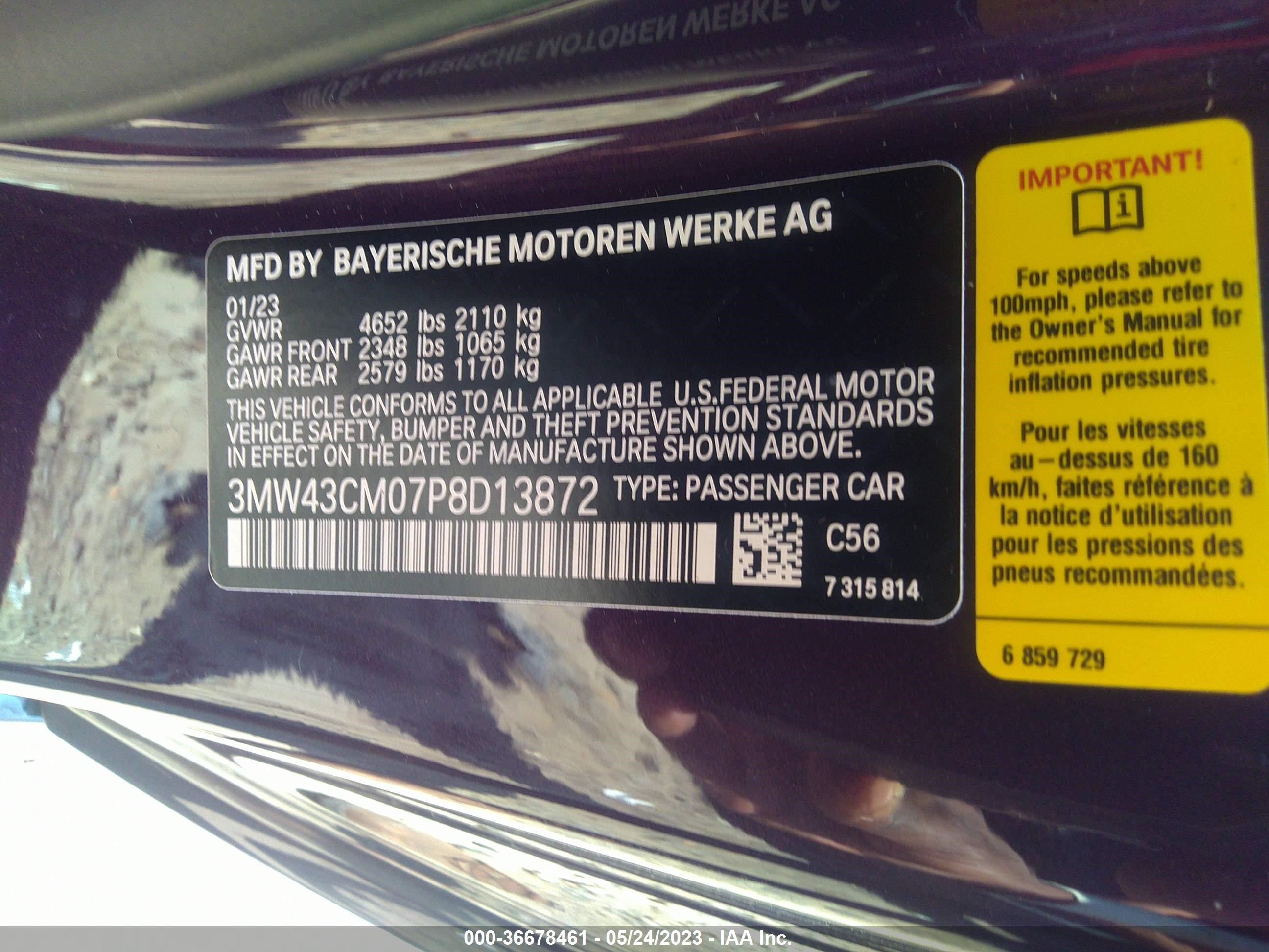 Photo 8 VIN: 3MW43CM07P8D13872 - BMW 2ER 