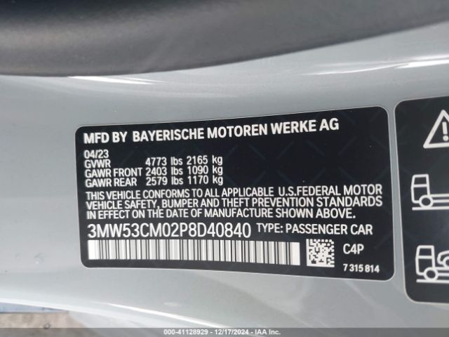 Photo 8 VIN: 3MW53CM02P8D40840 - BMW M240I 