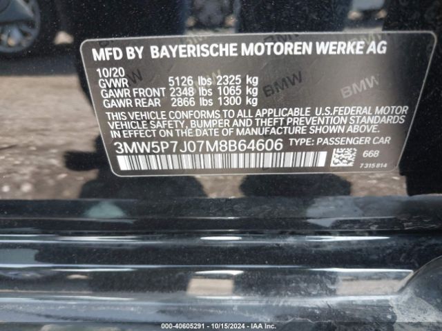 Photo 8 VIN: 3MW5P7J07M8B64606 - BMW 330E 