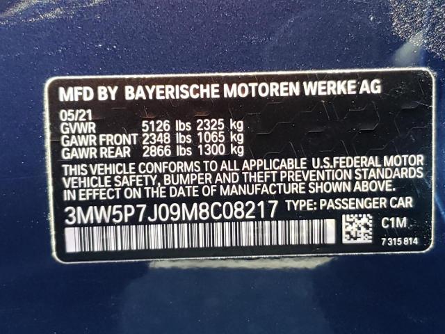 Photo 9 VIN: 3MW5P7J09M8C08217 - BMW 330E 