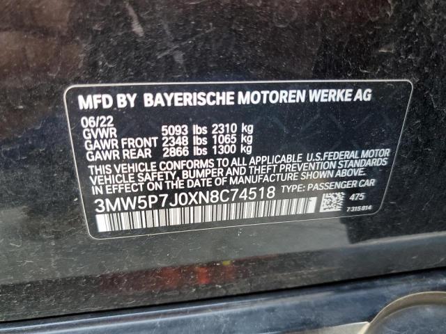 Photo 11 VIN: 3MW5P7J0XN8C74518 - BMW 330E 