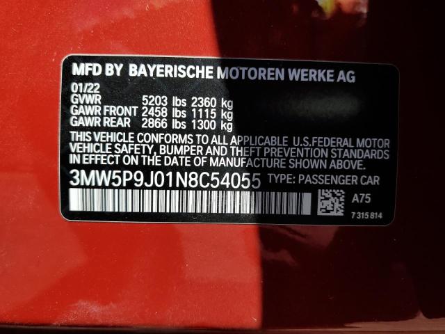 Photo 12 VIN: 3MW5P9J01N8C54055 - BMW 3 SERIES 