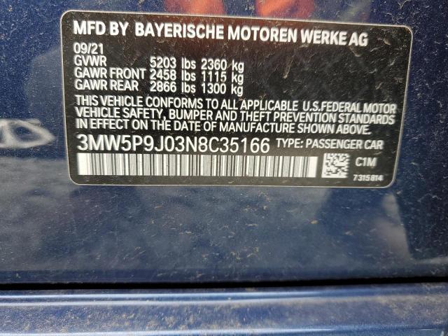 Photo 11 VIN: 3MW5P9J03N8C35166 - BMW 3 SERIES 