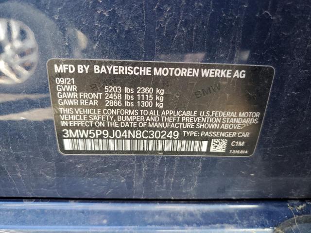 Photo 11 VIN: 3MW5P9J04N8C30249 - BMW 330E 