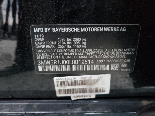 Photo 12 VIN: 3MW5R1J00L8B19514 - BMW 3 SERIES 