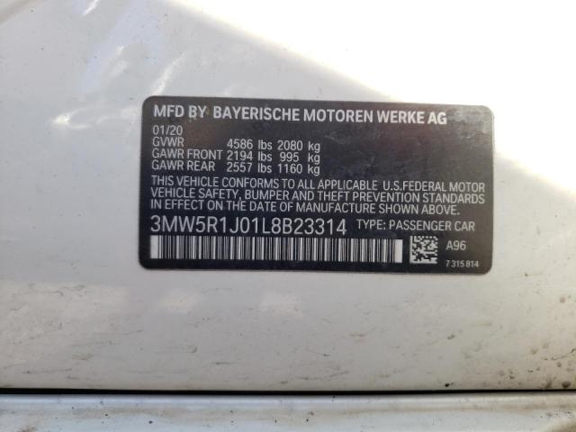 Photo 11 VIN: 3MW5R1J01L8B23314 - BMW 3 SERIES 