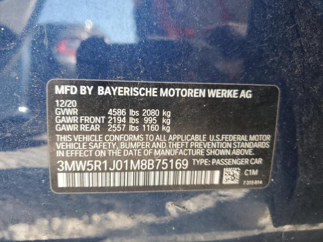 Photo 11 VIN: 3MW5R1J01M8B75169 - BMW 330I 