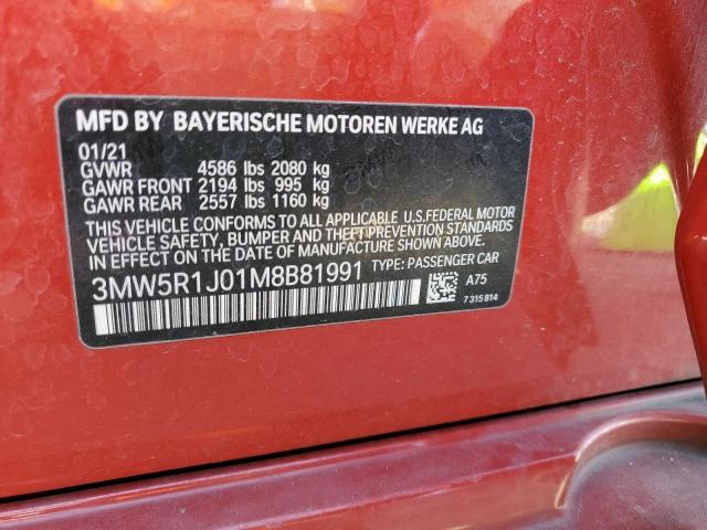 Photo 11 VIN: 3MW5R1J01M8B81991 - BMW 330I 