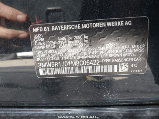 Photo 8 VIN: 3MW5R1J01M8C06422 - BMW 330I 