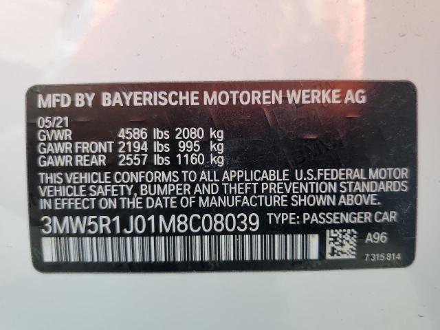 Photo 9 VIN: 3MW5R1J01M8C08039 - BMW 330I 