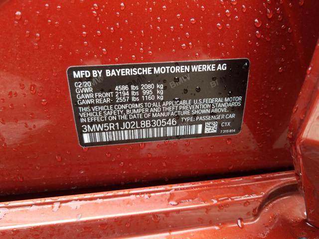 Photo 9 VIN: 3MW5R1J02L8B30546 - BMW 3 SERIES 