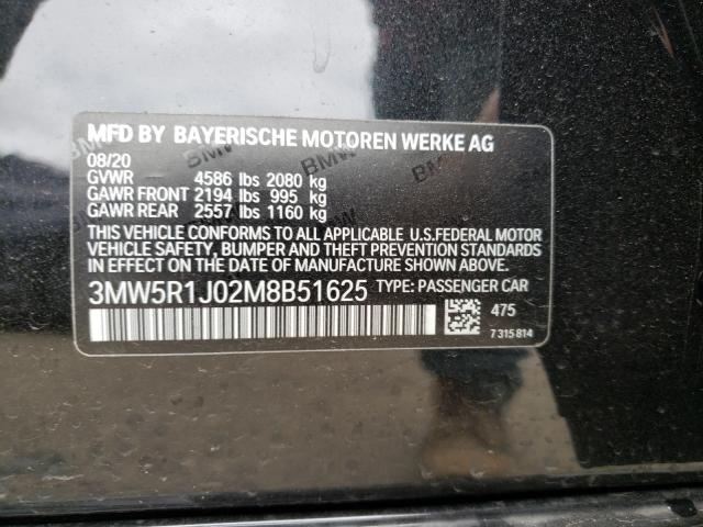 Photo 9 VIN: 3MW5R1J02M8B51625 - BMW 330I 