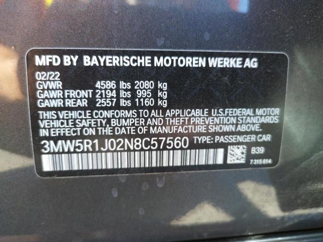 Photo 9 VIN: 3MW5R1J02N8C57560 - BMW 330I 