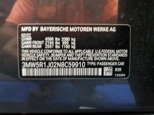 Photo 11 VIN: 3MW5R1J02N8C59910 - BMW 330I 