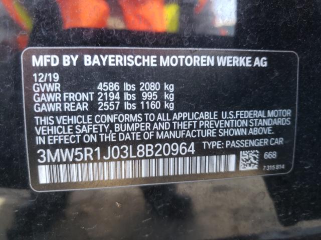 Photo 9 VIN: 3MW5R1J03L8B20964 - BMW 330I 