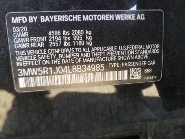 Photo 9 VIN: 3MW5R1J04L8B34985 - BMW 330I 